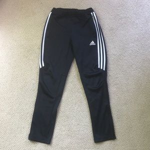 Boys black Adidas sweatpants